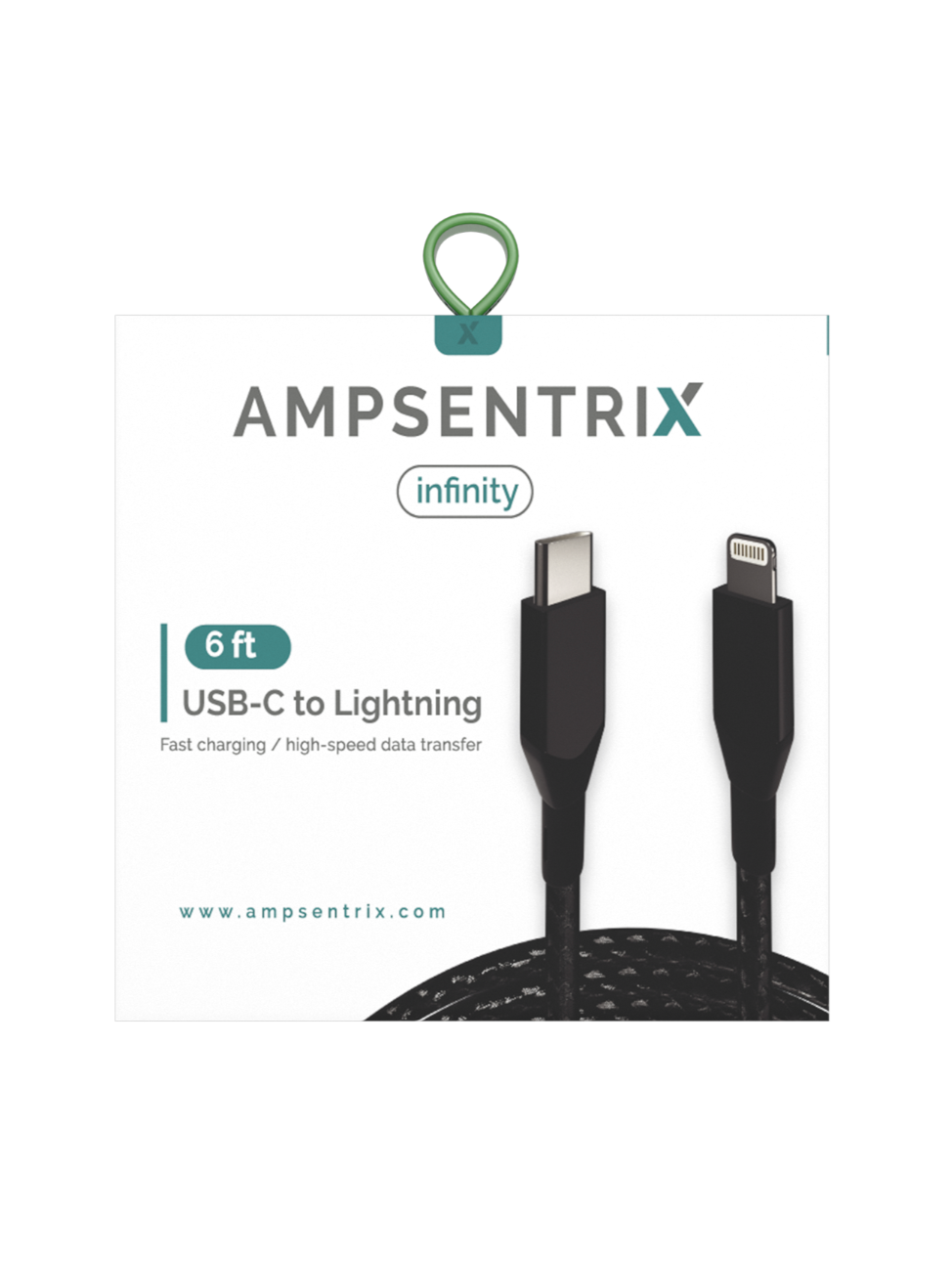 USB Type C to Lightning Cable. 3ft.