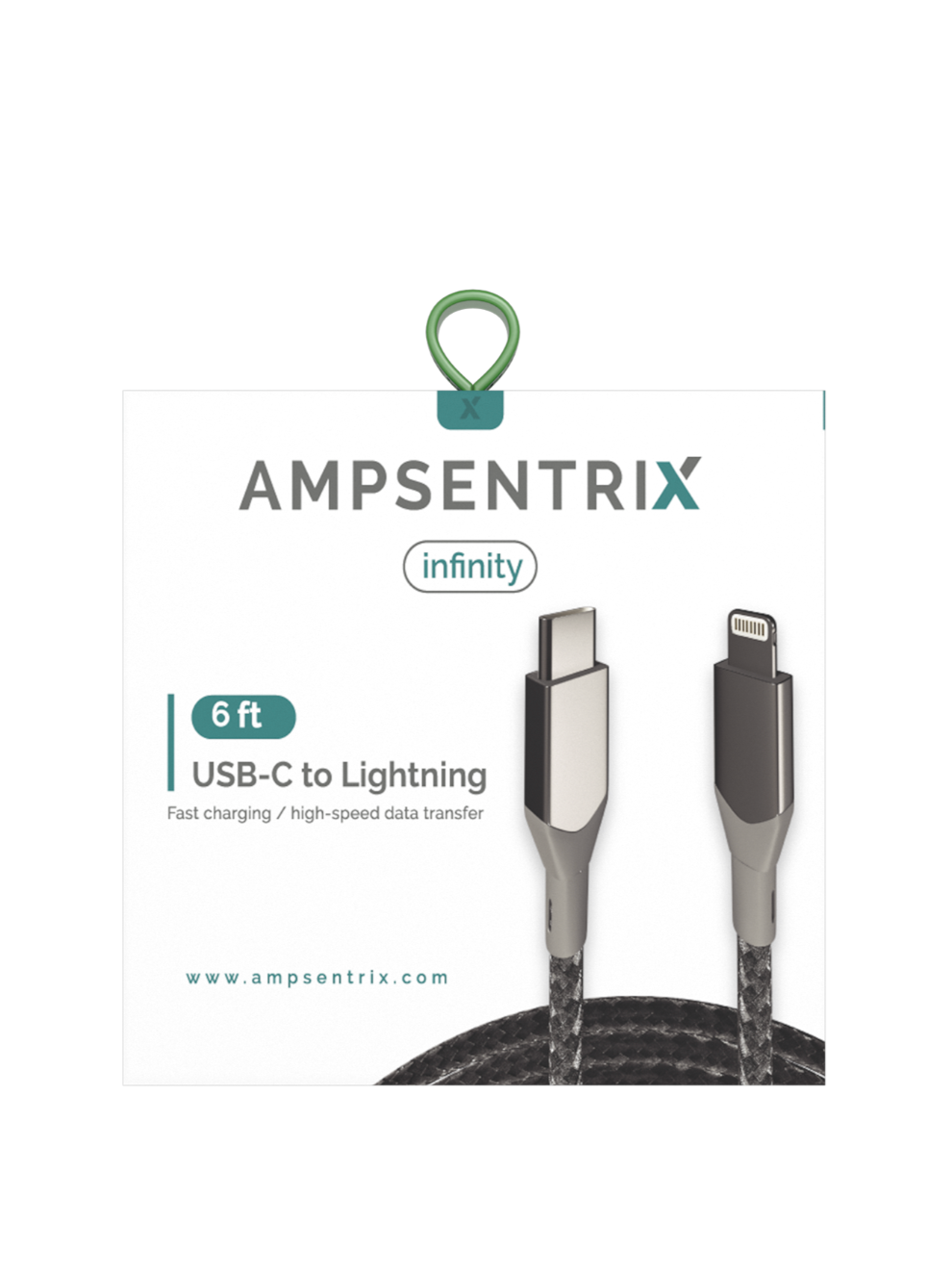 USB Type C to Lightning Cable. 3ft.