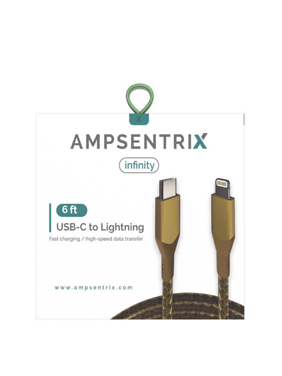 USB Type C to Lightning Cable. 3ft.