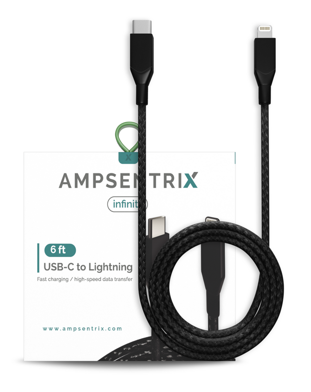 USB Type C to Lightning Cable. 3ft.