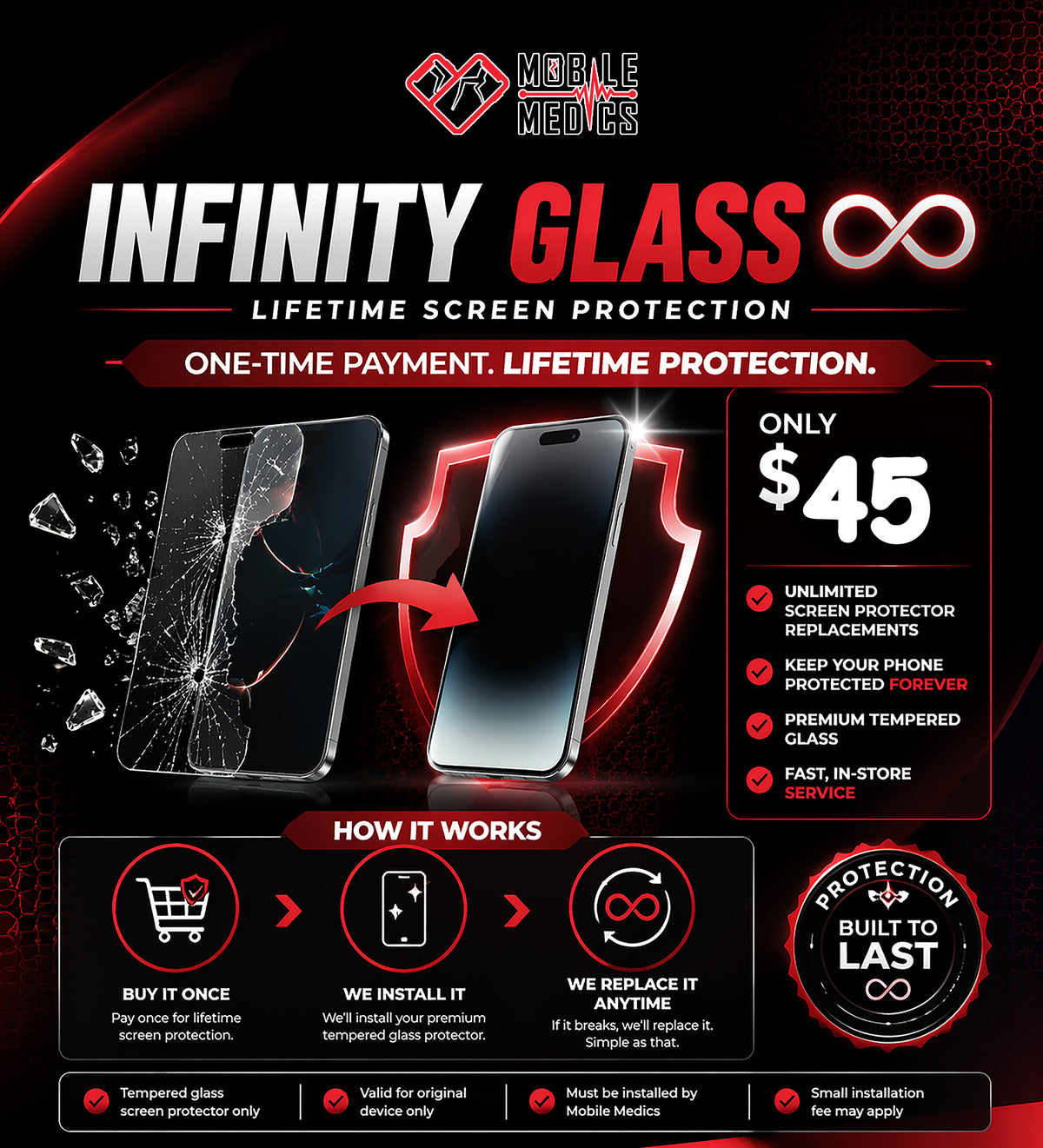 Infinity Glass Tempered Screen Protector